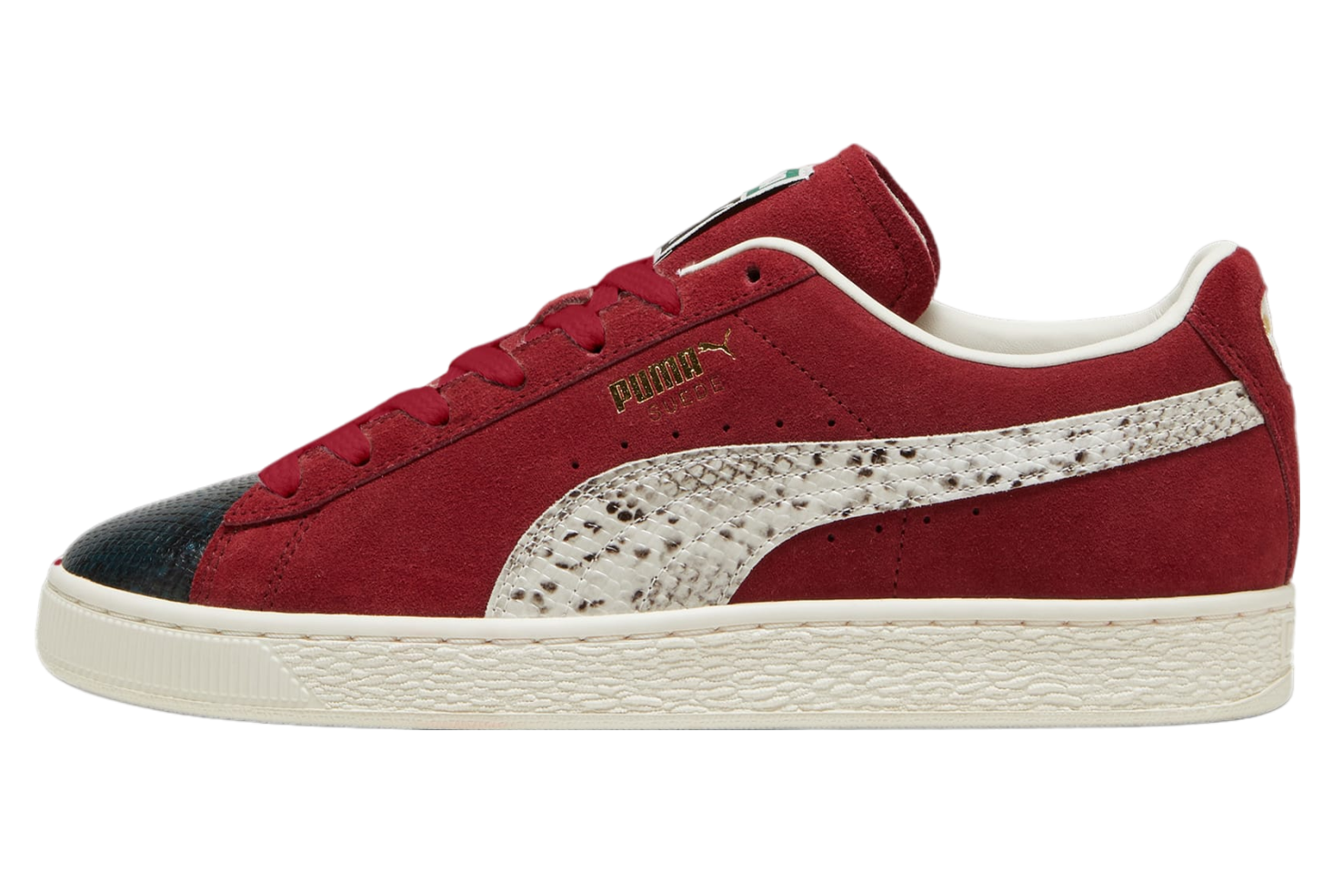 Puma Suede Split Intense Red / Cold Green