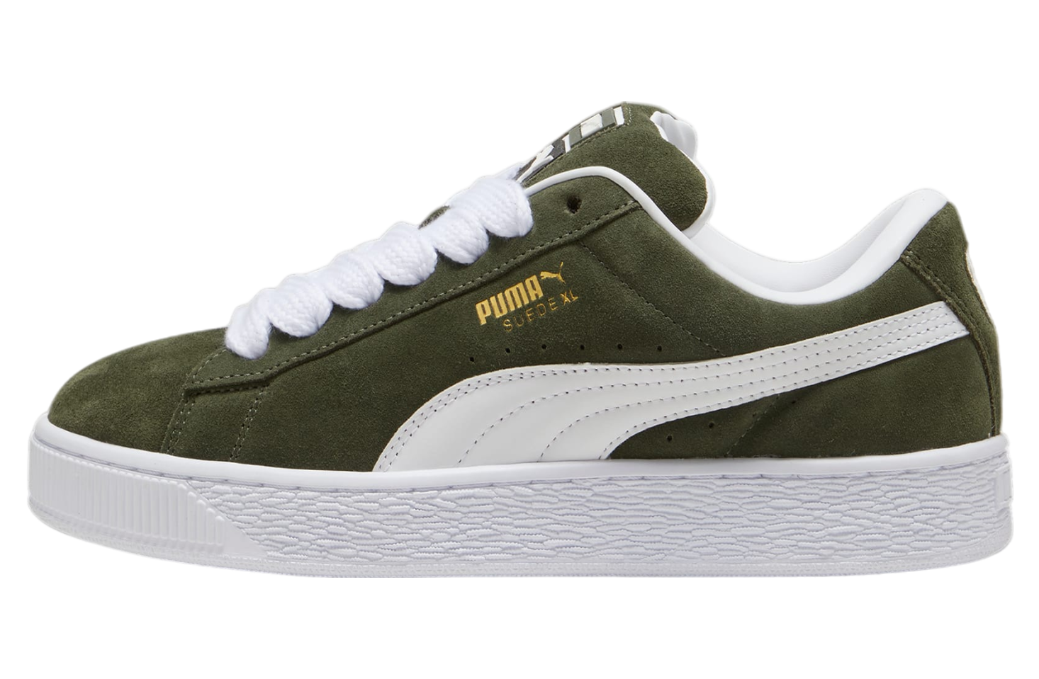 Puma Suede Xl Dark Olive / White