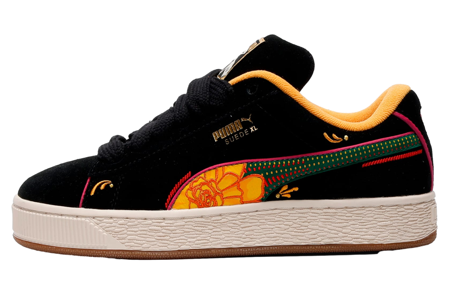 Puma Suede Xl La Catrina Black / Yellow Sizzle