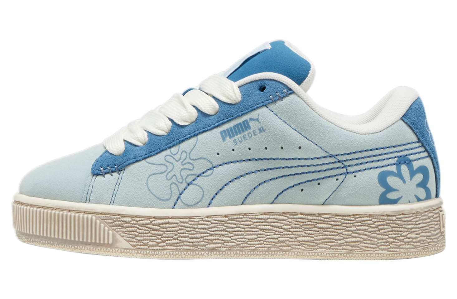 Puma Suede Xl Skater Bloom GS Frosted Dew / Blue Horizon