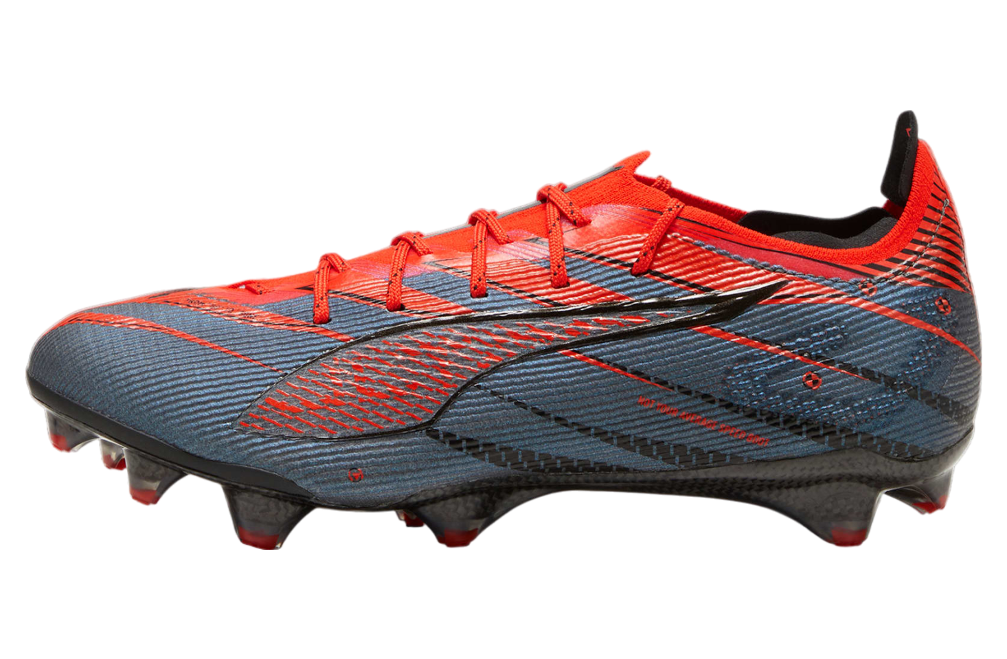 Puma Ultra 5 Carbon Speed FG Black / Fiery Coral