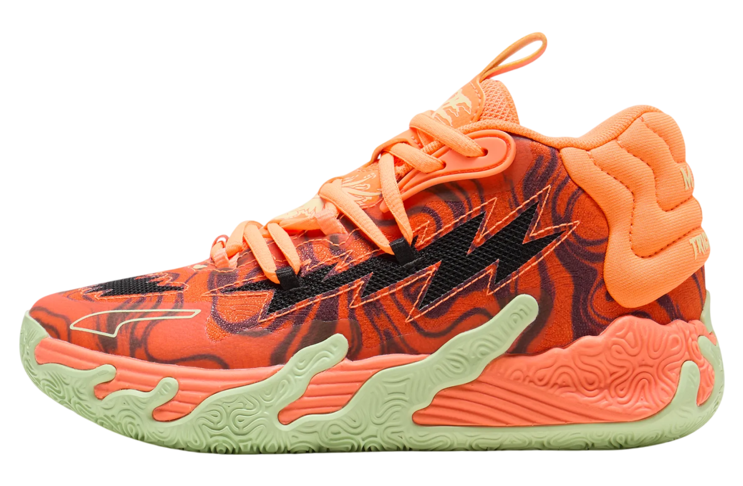 Puma x Lamelo Ball Mb.03 Halloween GS Fluro Orange Pes / Black