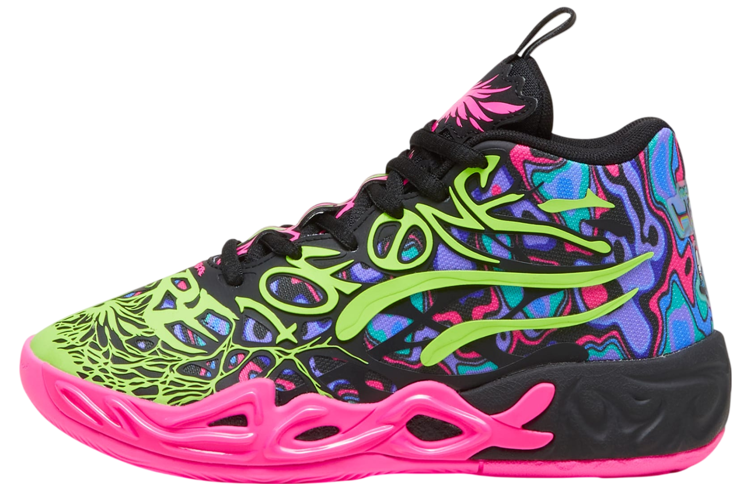 Puma x Lamelo Ball Mb.04 Big Kids Heem Black / Luminous Pink