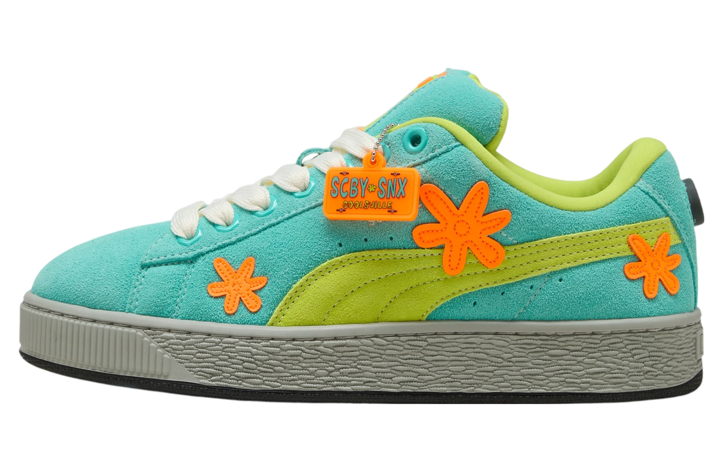 Puma x Scooby-Doo Suede XL Lime Smash / Aquatic / Heat Fire