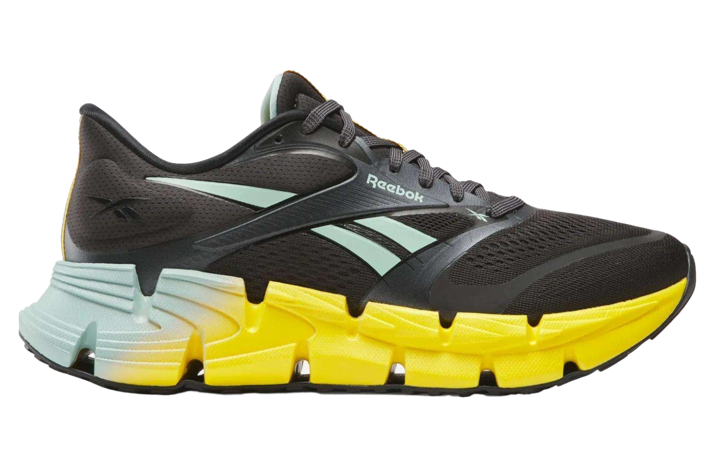 Reebok Mens Floatzig 2 Running Washed Black / Glitch Aqua
