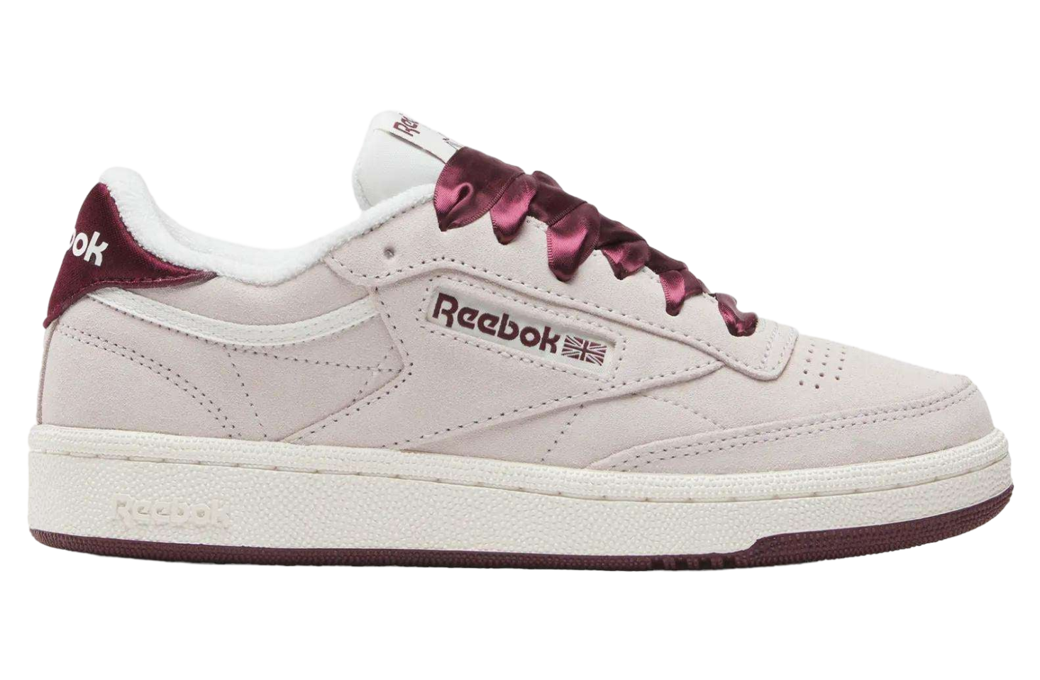 Reebok Womens Club C 85 WMNS Luxe Grey / Black Cherry
