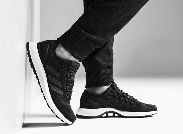 Reigning Champ x adidas Pure Boost Black - Oct. 2017