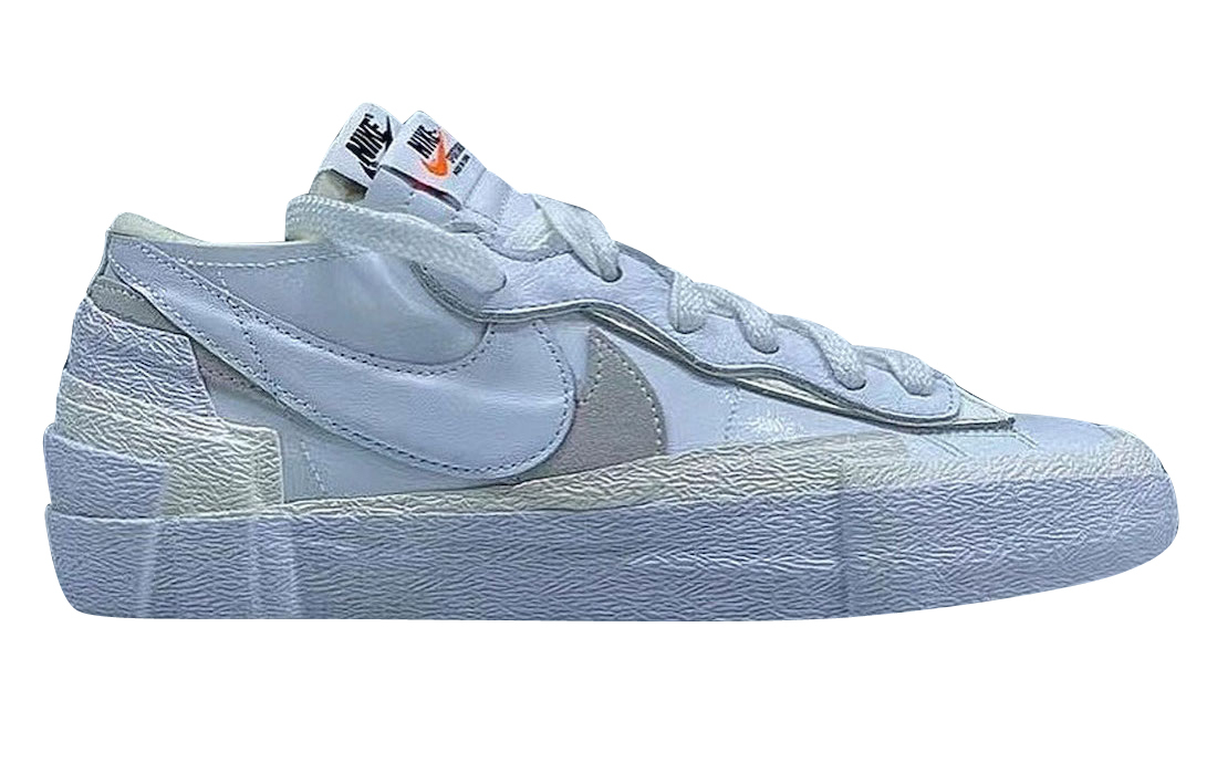 sacai x Nike Blazer Low White Grey DM6443-100 - KicksOnFire.com