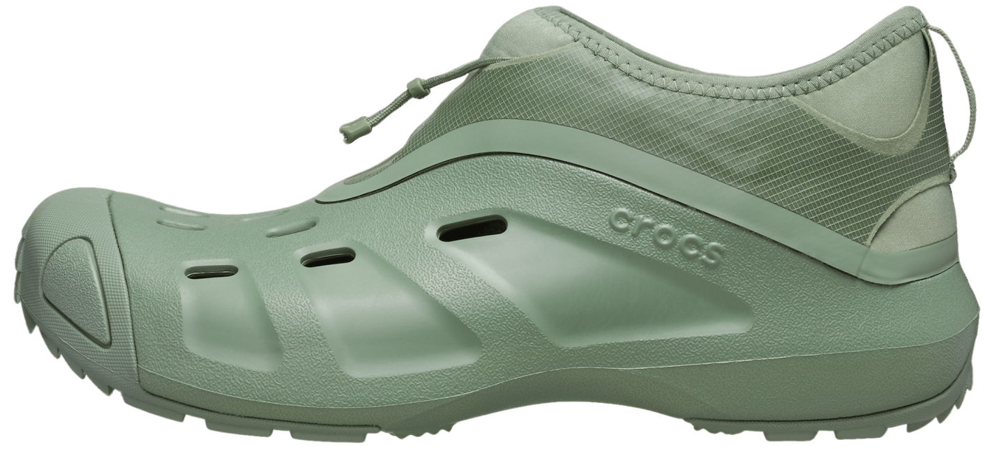 Satisfy x Crocs Quick Trail Low Moss