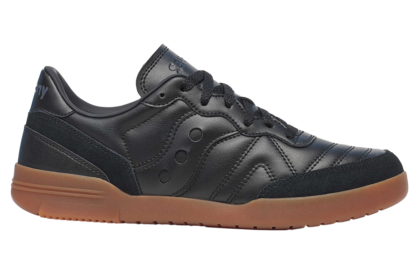 Saucony 586i Leather Black / Gum