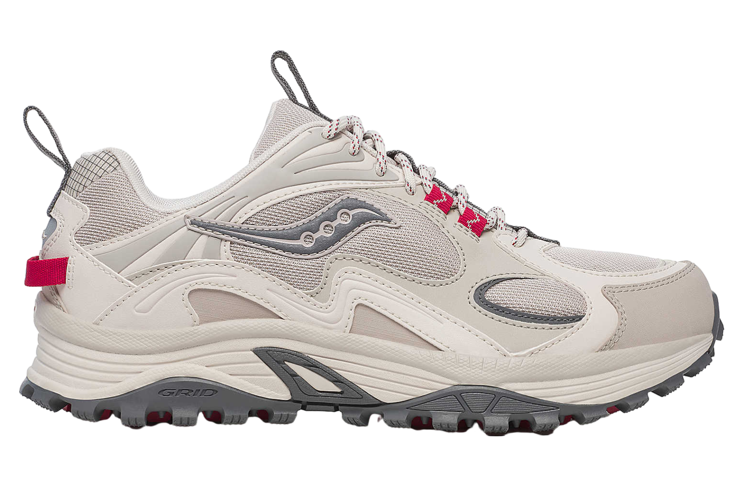 Saucony Grid Aura X Dove / Red