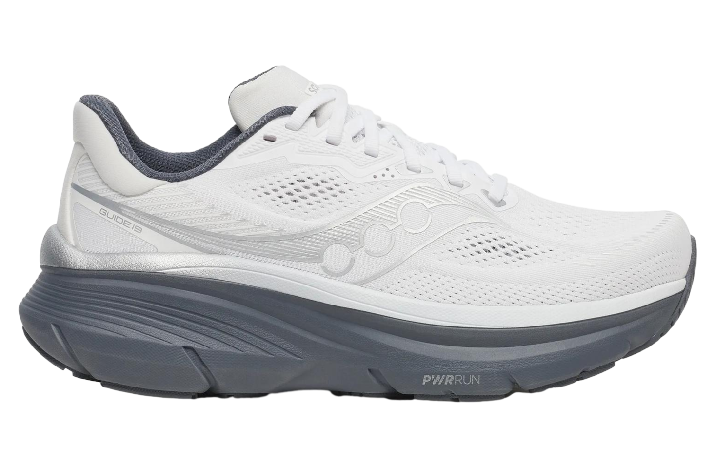 Saucony Guide 19 Wide White / Shadow
