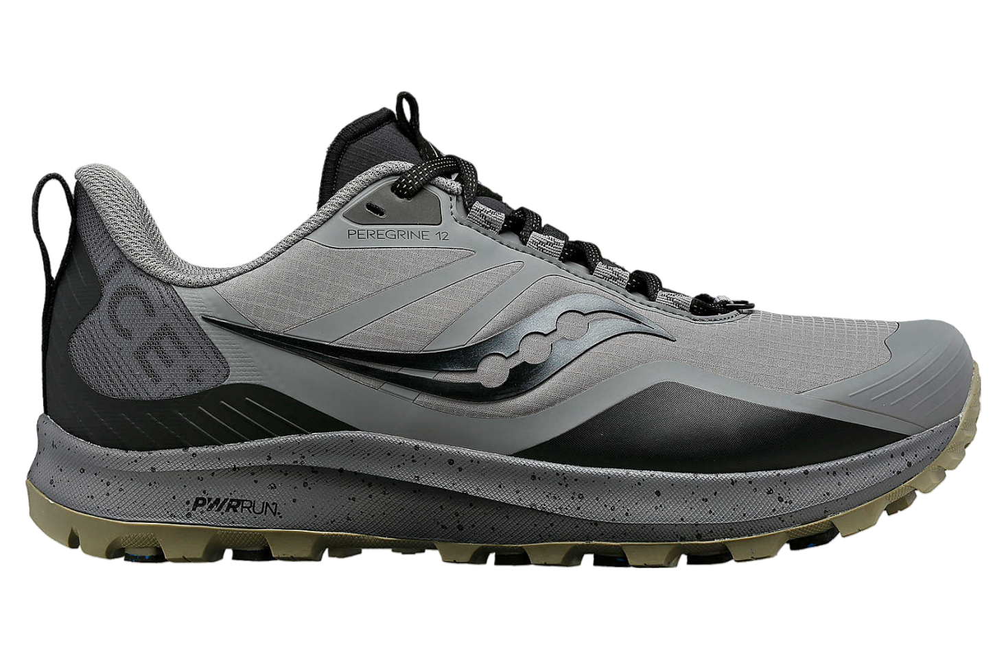 Saucony Peregrine Ice+ 3 Gravel / Black