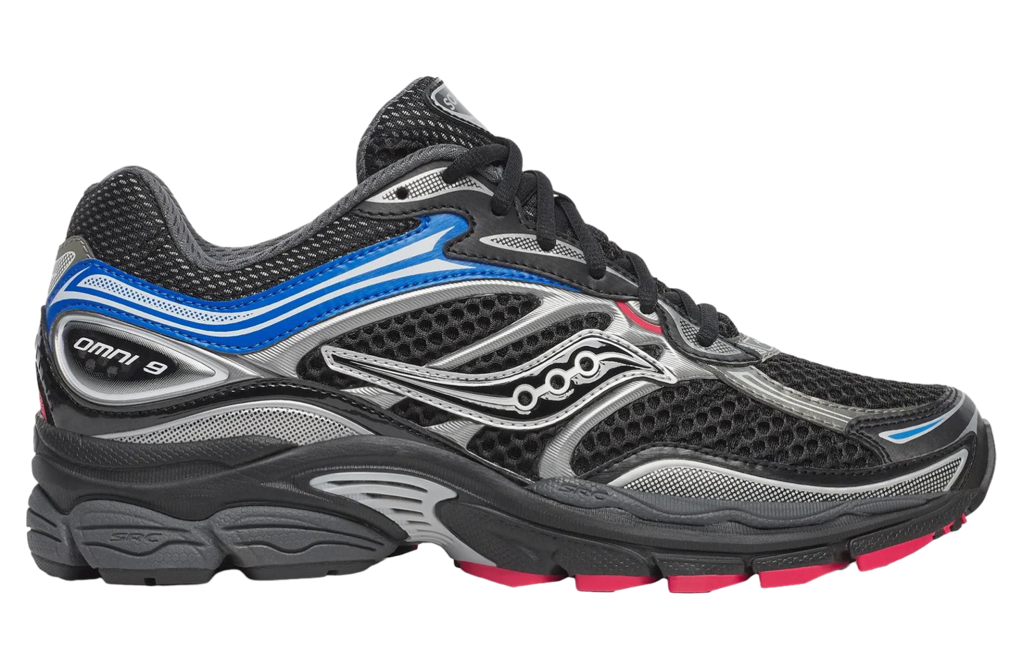 Saucony Progrid Omni 9 Black / Multi Blue & Pink