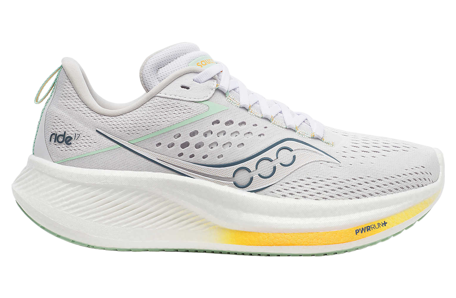 Saucony Ride 17 WMNS White / Peel