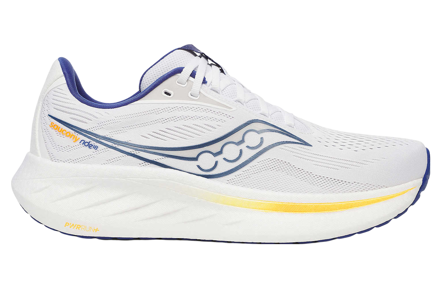 Saucony Ride 18 White / Azurite