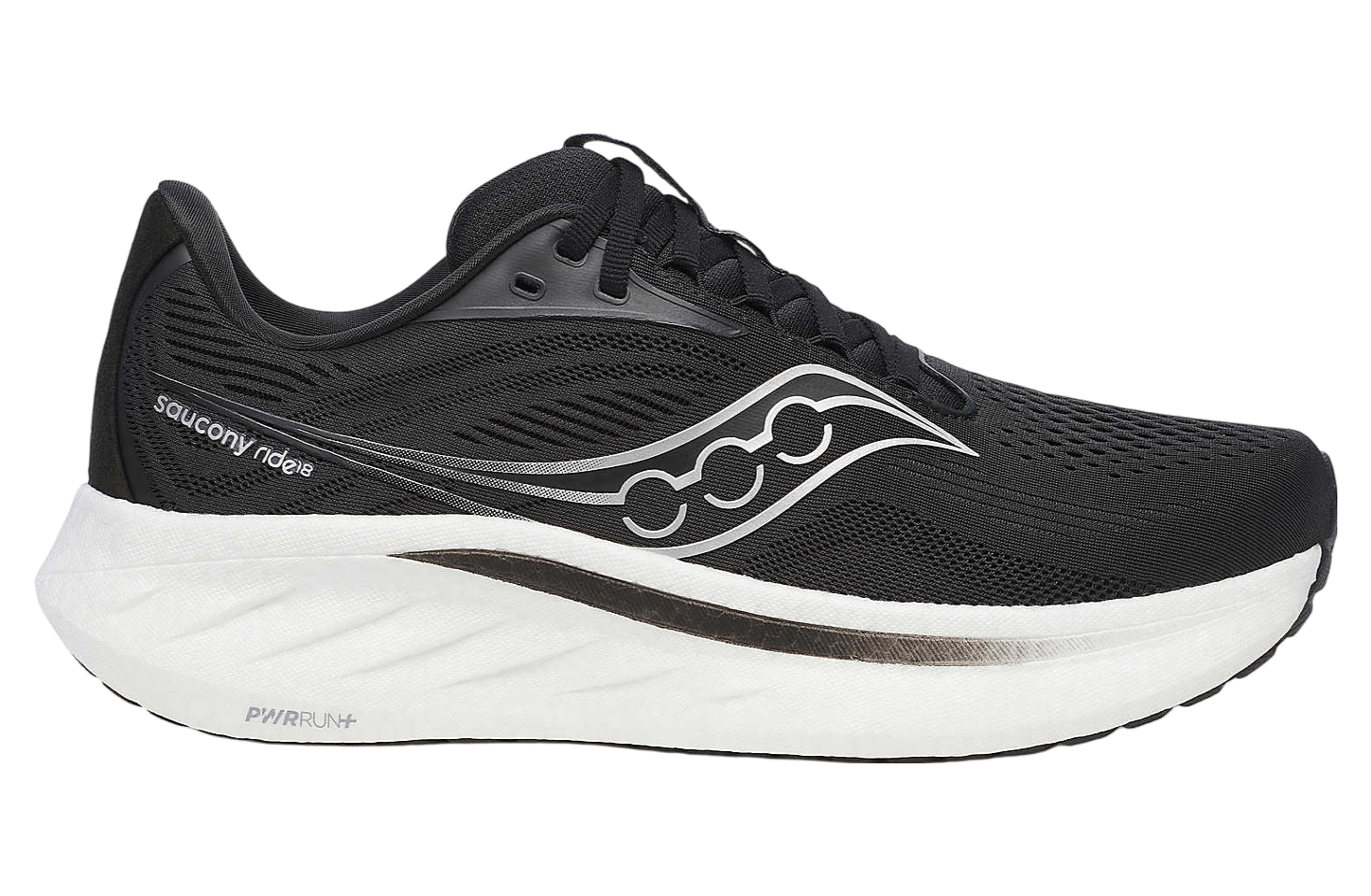 Saucony Ride 18 Wide Black / White