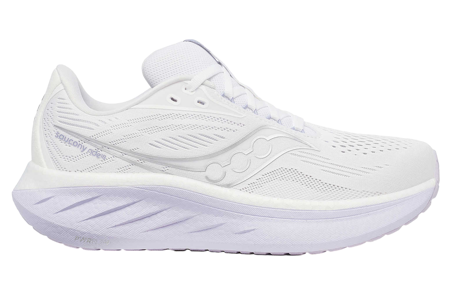 Saucony Ride 18 Wide WMNS White / Thistle