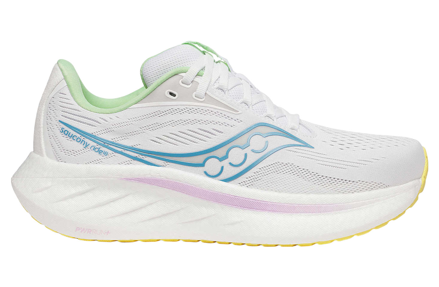 Saucony Ride 18 Wmns White / Verbana