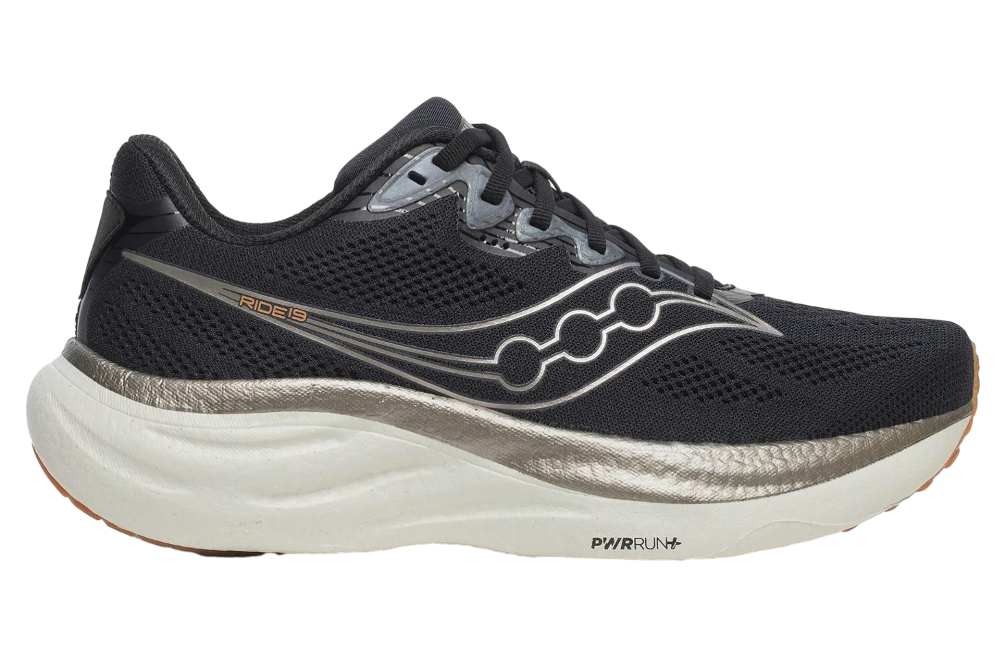 Saucony Ride 19 Black / Pewter