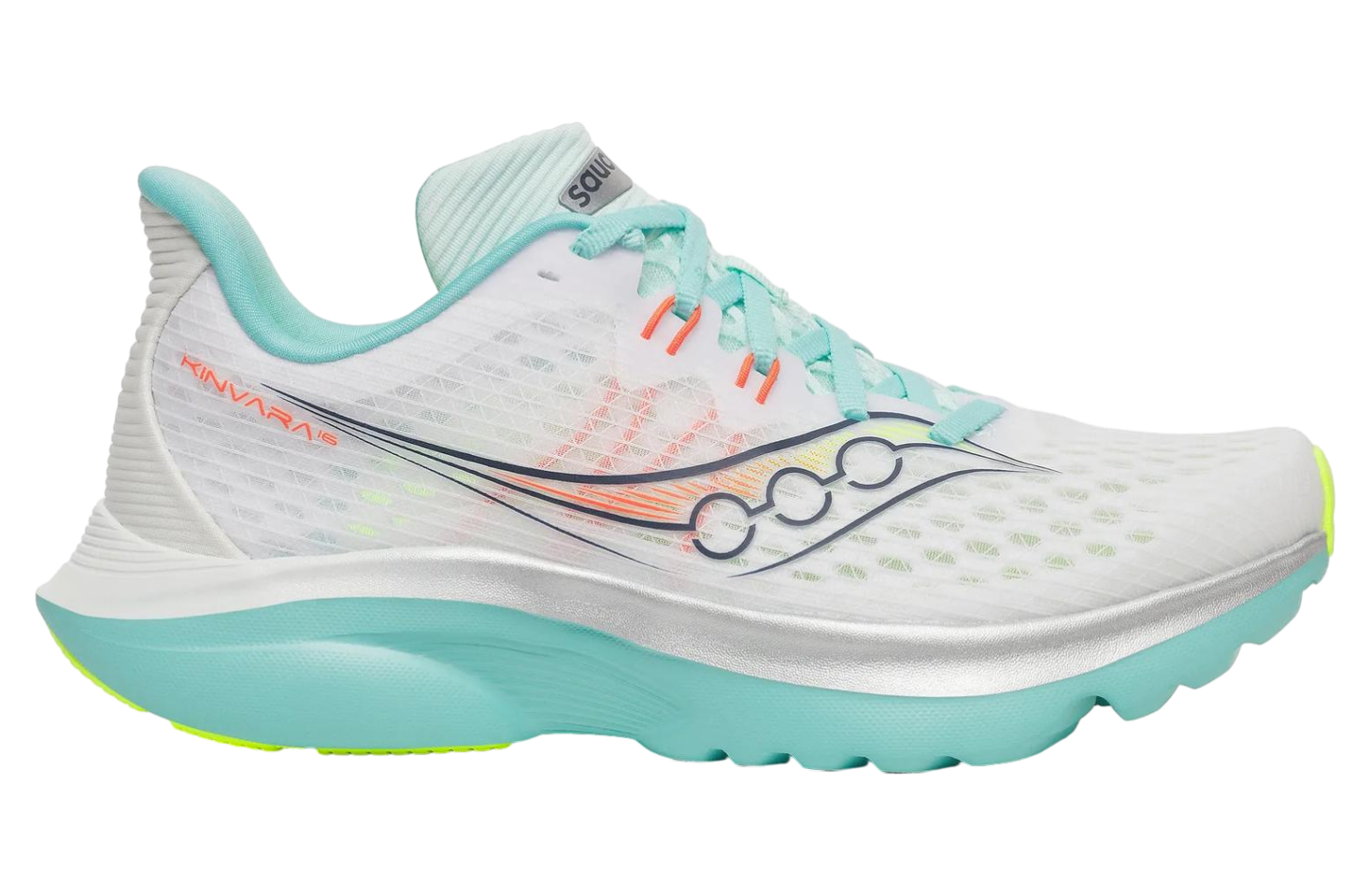 Saucony Wmns Kinvara 16 WMNS White / Aqua