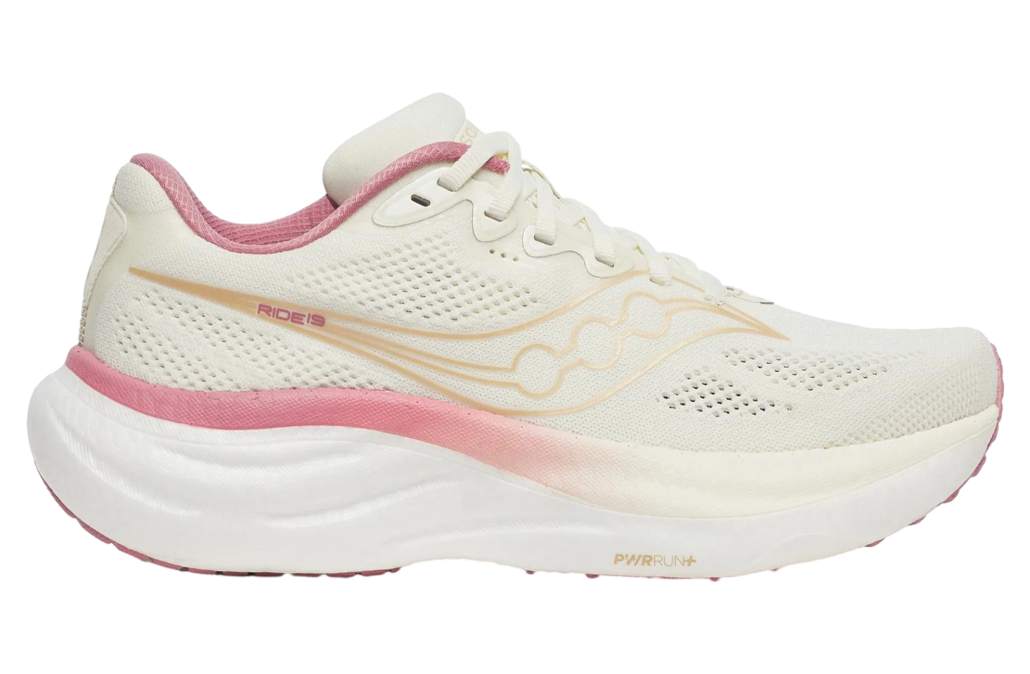Saucony Wmns Ride 19 Wide WMNS Vanilla / Mauve