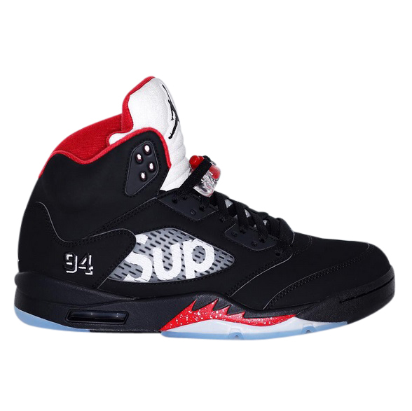 Supreme x Air Jordan 5 Black 824371001