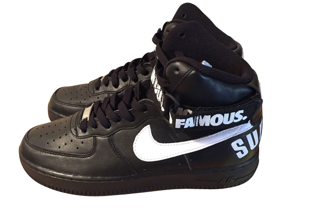 Air Force 1 Supreme Max Air 'New York Yankees' - Nike - 318988 411 - dark  obsidian/white