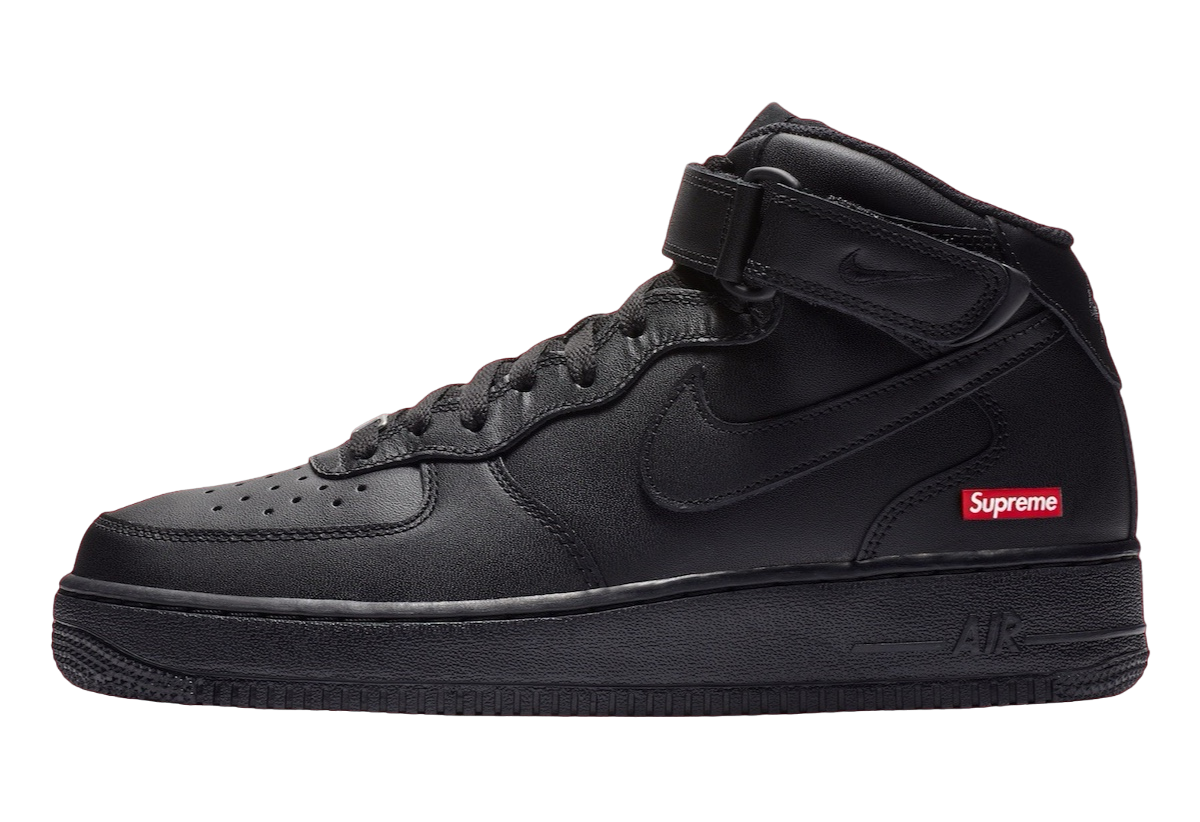 Supreme x Nike Air Force 1 Mid Black