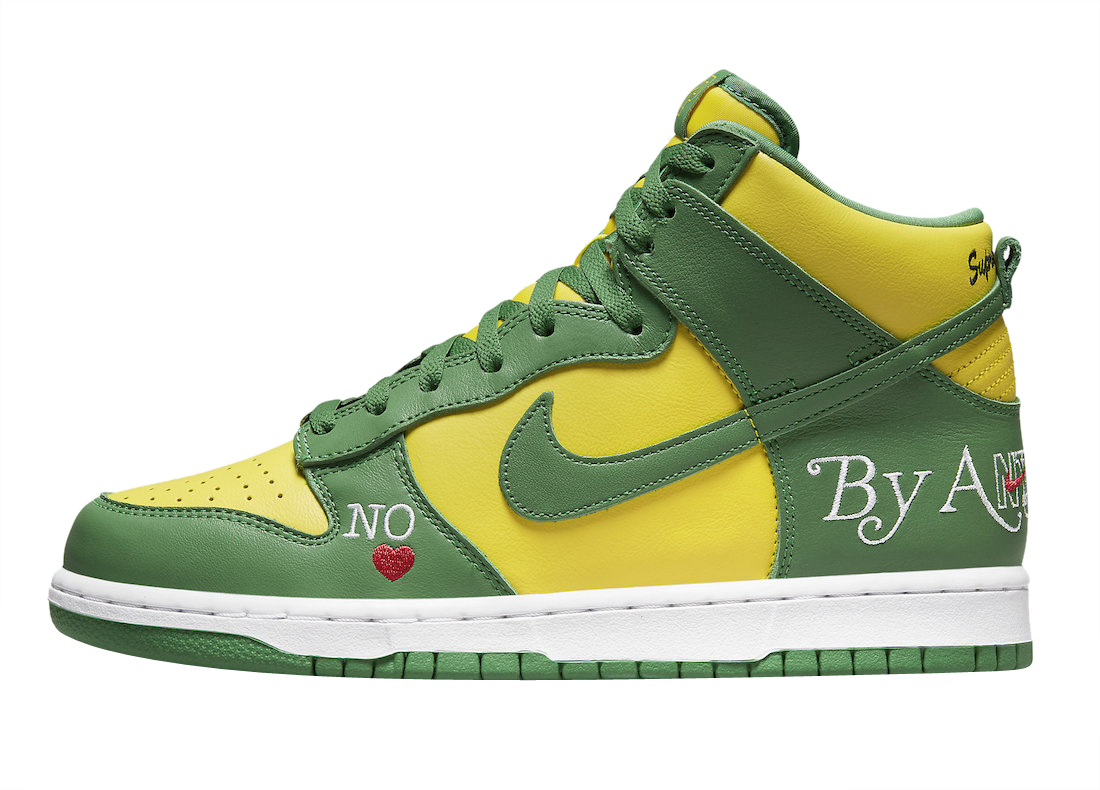 Supreme x Nike SB Dunk High By Any Means Varsity Maize DN3741-700