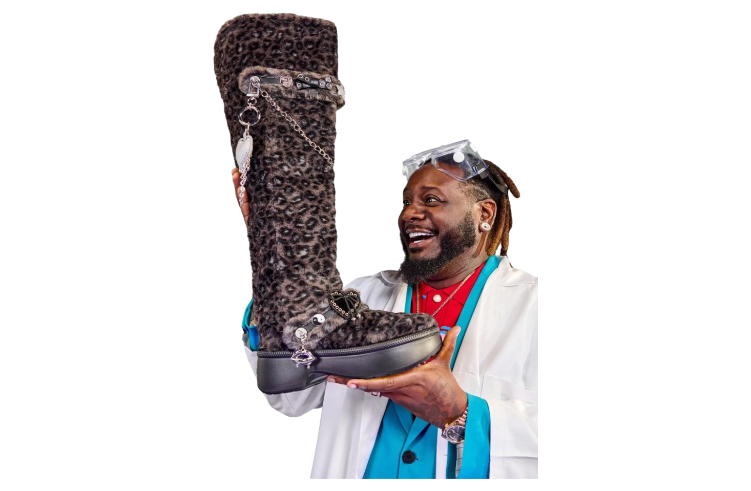 T-Pain x Crocs Knee High Boot with The Fur
