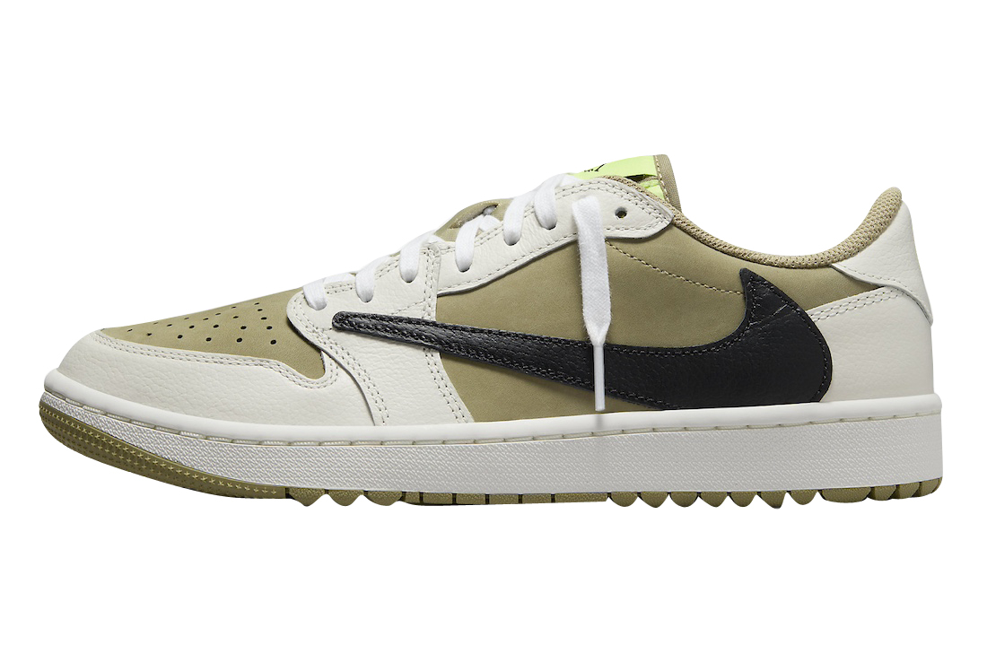 BUY Travis Scott X Air Jordan 1 Low Golf Neutral Olive | Kixify