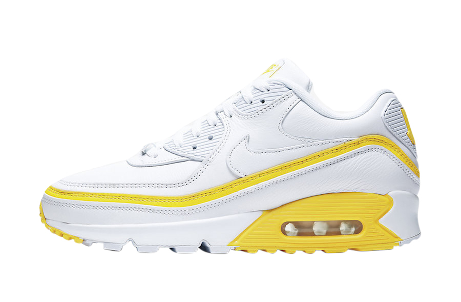 Undefeated X Nike Air Max 90 White Optic Yellow