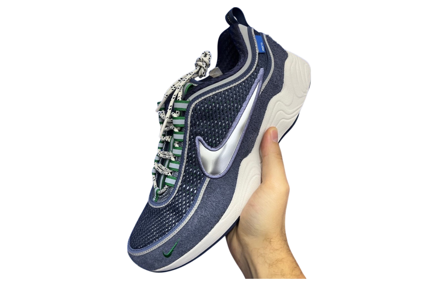 Undefeated x Nike Air Zoom Spiridon Thunder Blue