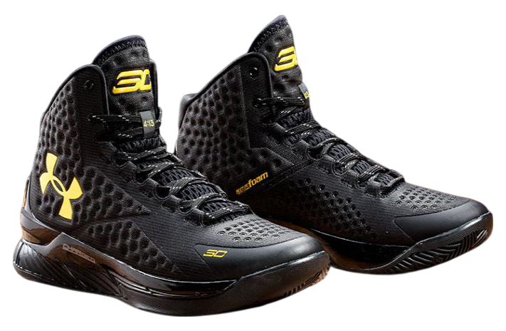 Under Armour Curry One -  Black & Gold Banner
