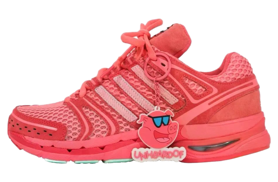Unheardof x Adidas Adistar Control 5 Piggy Runner 2.0 Steve-O Semi Flash Red / Light Pink