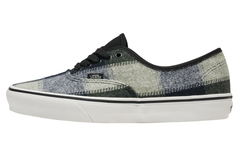 Vans Authentic Brushed Plaid Olive Green / Black