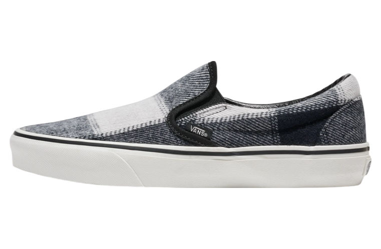 Vans Classic Slip-On Brushed Plaid Black / White