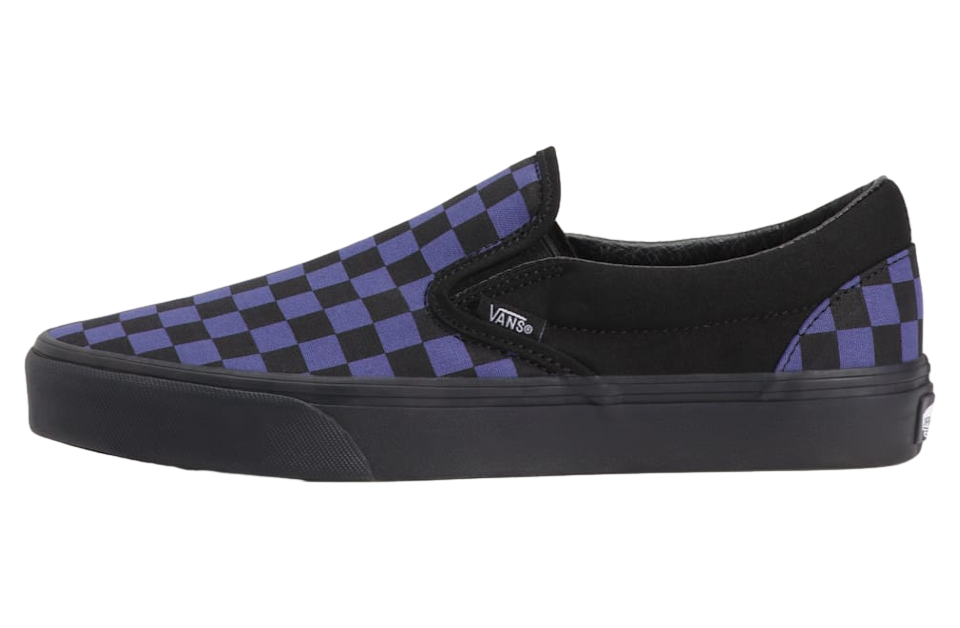 Vans Classic Slip-On Checkerboard Checkerboard Black / Twilight Haze Blue