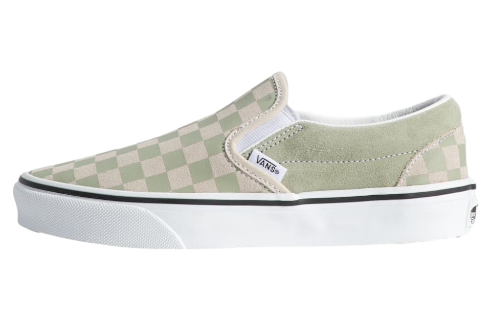 Vans Classic Slip-On Checkerboard Checkerboard Soft Sage Green