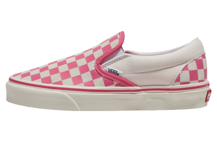 Vans Classic Slip-on Checkerboard Pink / True White