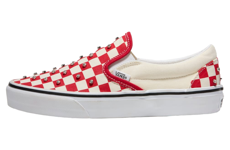 Vans Classic Slip-On Checkerboard Racing Red / White