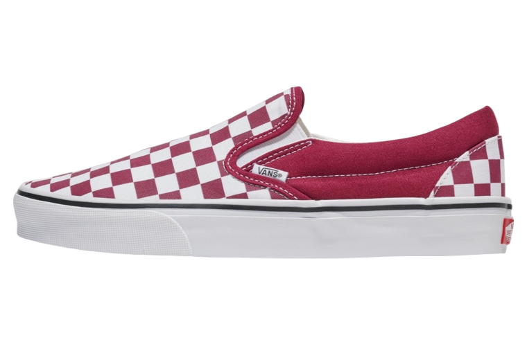 Vans Classic Slip-On Checkerboard Rhododendron Red