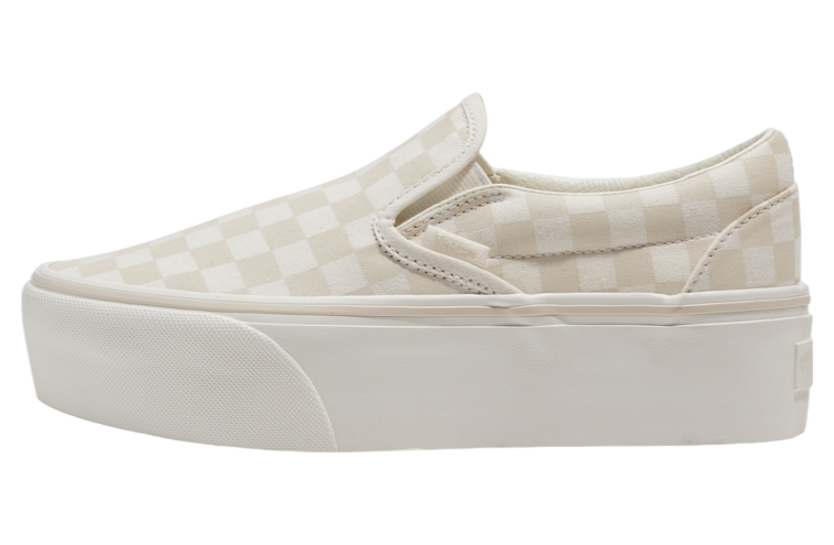 Vans Classic Slip-on Checkerboard Stackform Marshmallow White / Turtledove White