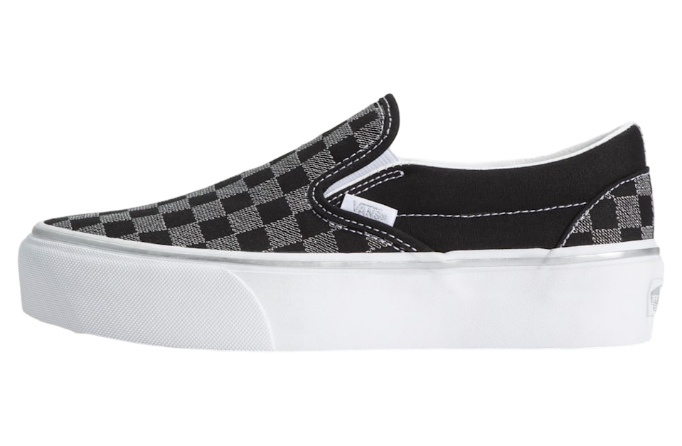 Vans Classic Slip-On Platform Checkerboard Checkerboard Black