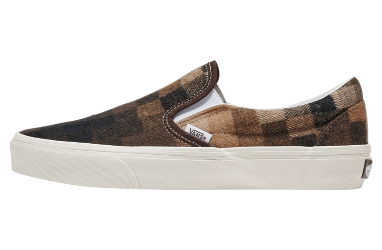 Vans Classic Slip-On Sweater Check Brown