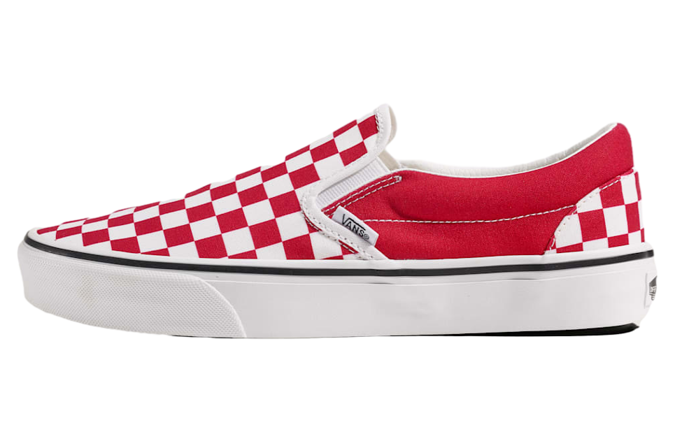 Vans Game Day Classic Slip-On Checkerboard Checkerboard Crimson Red / True White