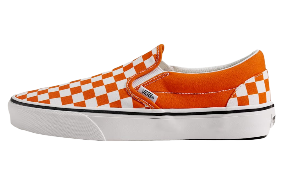 Vans Game Day Classic Slip-On Checkerboard Checkerboard Orange / True White