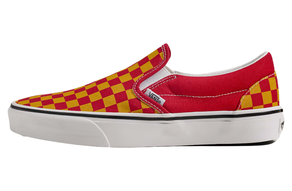 Vans Game Day Classic Slip-On Checkerboard Checkerboard Red / Gold