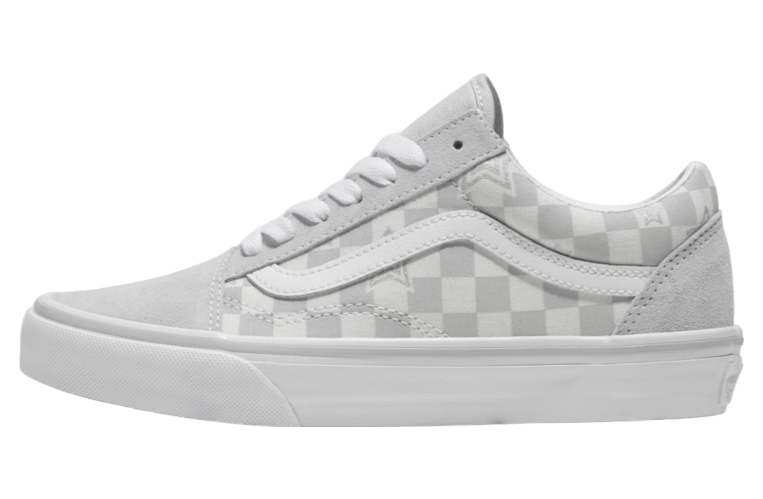 Vans Old Skool Checkerboard Stars Gray